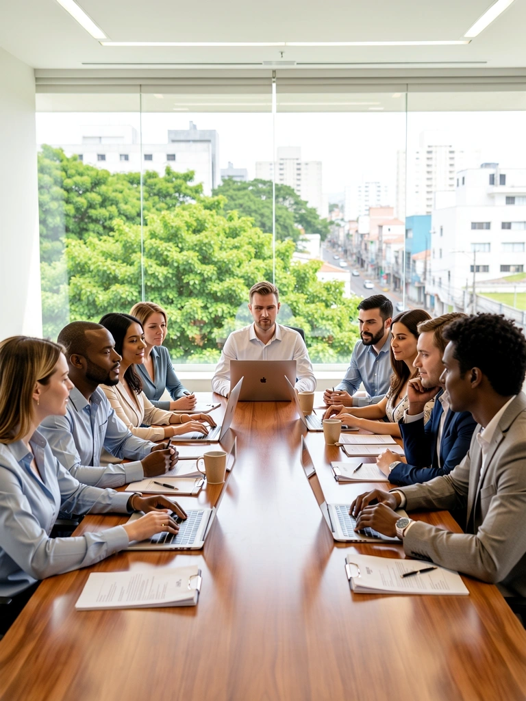 Equipe AltiraPro em reunião estratégica